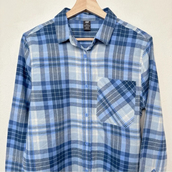 Helly Hansen Womens Xsmall Okka Organic Flannel Button Shirt - Picture 3 of 14